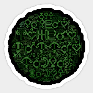 Astrology Symbols Word Cloud (8) Sticker